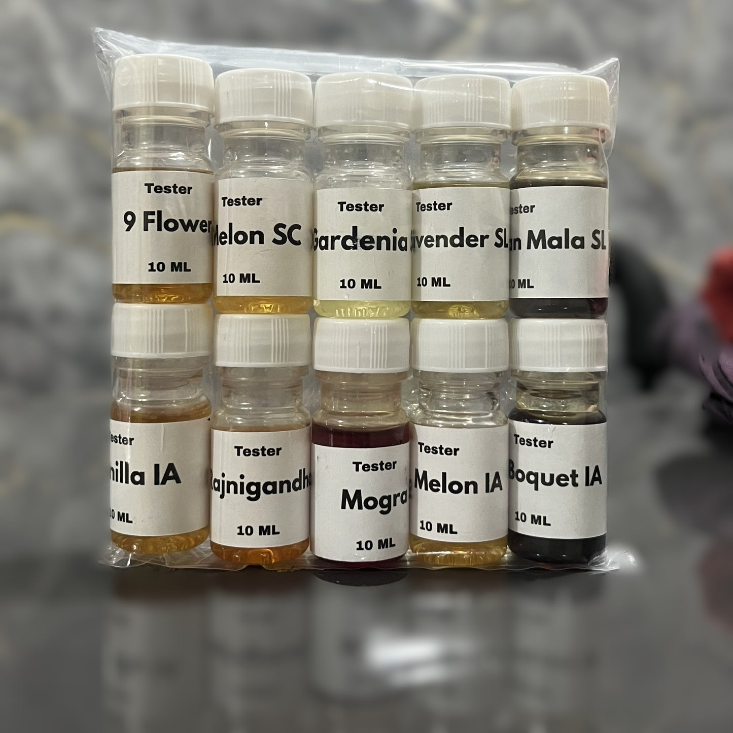 Candle Fragrance Oil Tester Pack 10 Premium Scents (10ml Each) for Candle Making