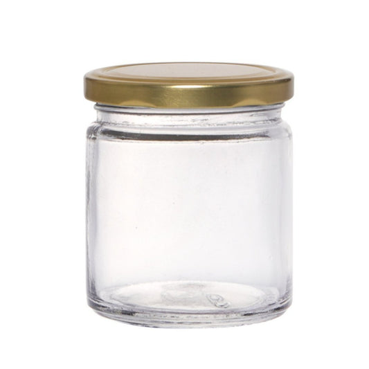 100ml Salsa Glass Jar with Golden Lid – Candle Jar for Candle Making
