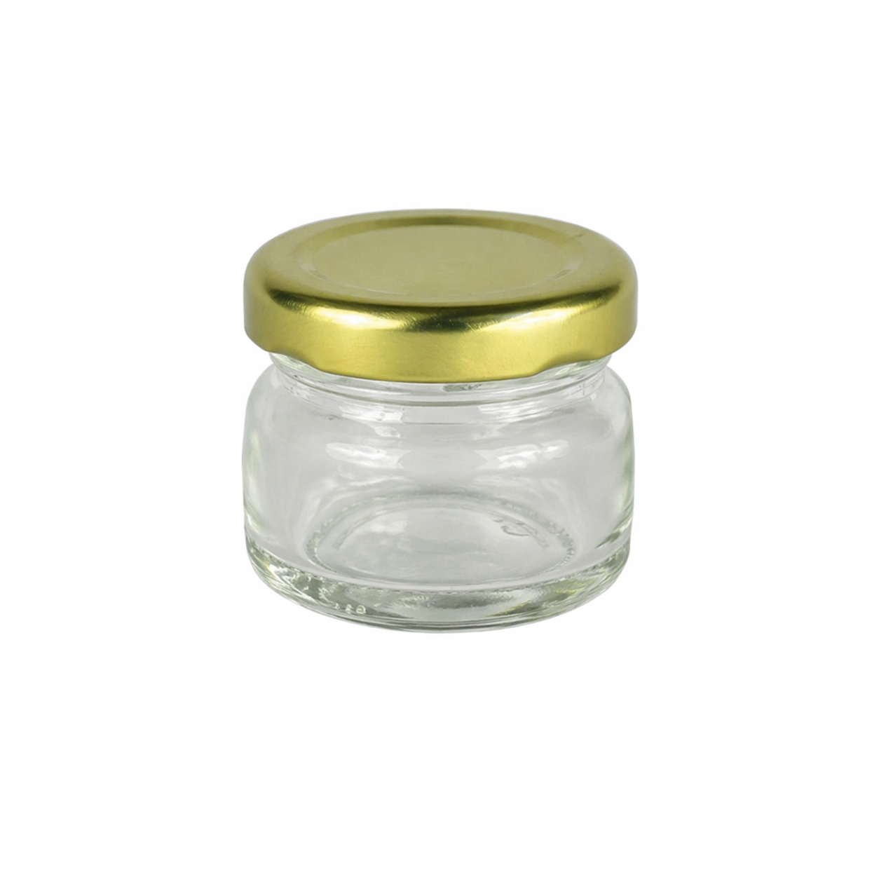30ml Salsa Glass Jar with Golden Lid – Mini Candle Jar for Candle Making