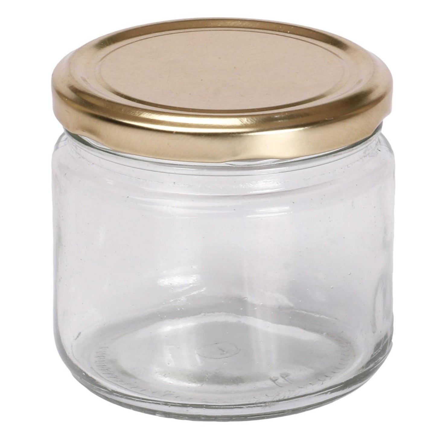 350ml Salsa Glass Jar with Golden Lid – Candle Jar for Candle Making