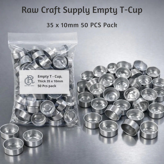 Candle Tealight Cups 35x10 mm | Aluminum Cups for Candle Making