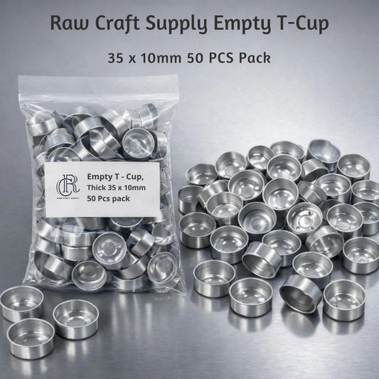 Candle Tealight Cups 35x10 mm | Aluminum Cups for Candle Making