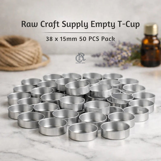 Candle Tealight Cups 38x15 mm | Aluminum Cups for Candle Making