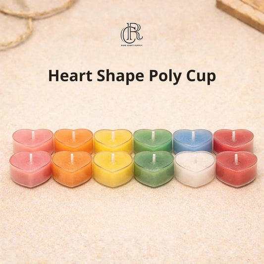 Heart Shape Polycarbonate T Cups (Empty)