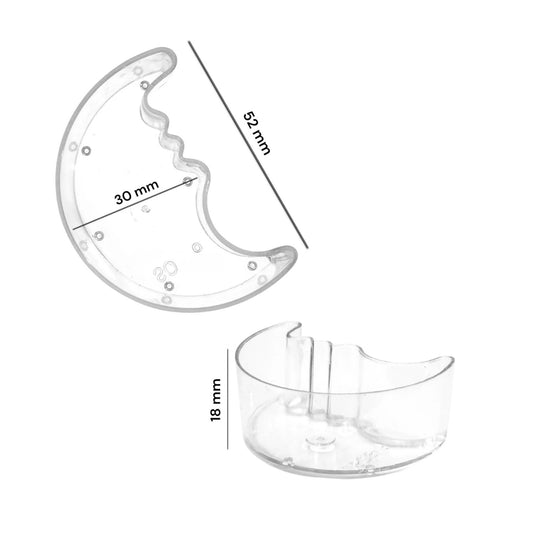 Moon Shape Polycarbonate T Cups (Empty)