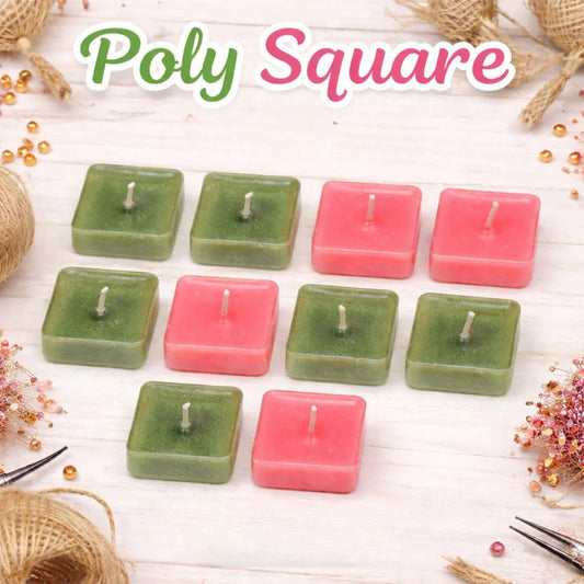 Square Shape Polycarbonate T Cups (Empty)