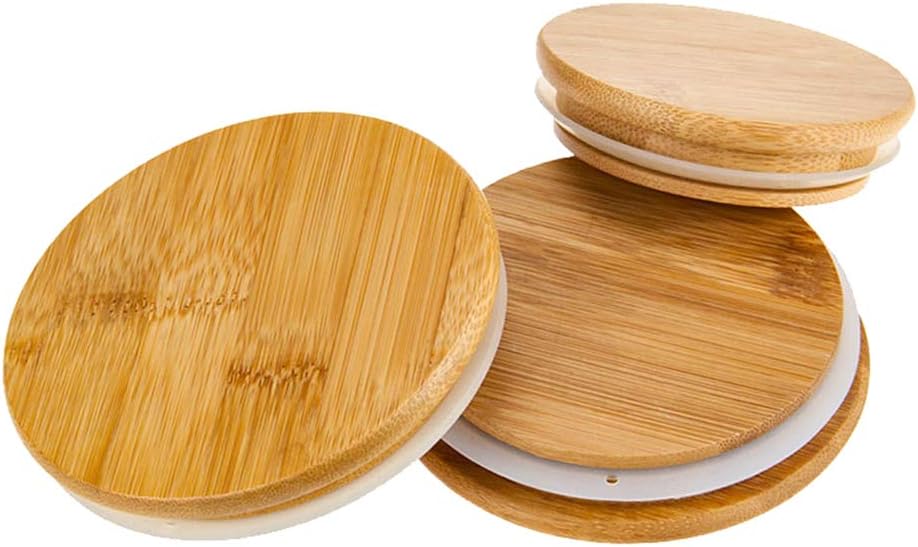 Wooden Lid for Candle Jars – Natural Wood Lid for Airtight Sealing